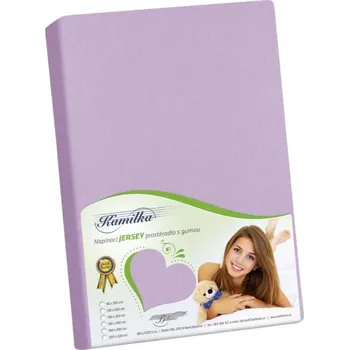 Prostěradlo veratex Prostěradlo jersey fialová 140x200 cm