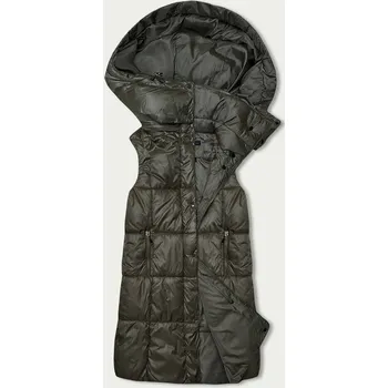 Dámská vesta Khaki dámská vesta s kapucí od W COLLECTION, odstíny zelené XL (42) i392_22398-53