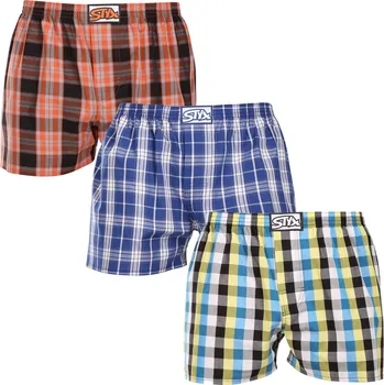 Trenýrky 3PACK pánské trenky Styx klasická guma vícebarevné (3A102426) XL Možnost vrácení zboží ZDARMA do 120 dnů!