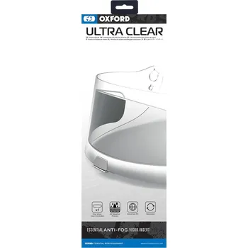 Příslušenství k helmě na motorku Oxford M144-02 fólie proti zamlžení čirá