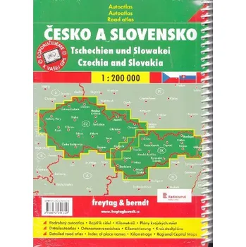 Česko a Slovensko autoatlas 1:200 000 spirála - Freytag a Berndt