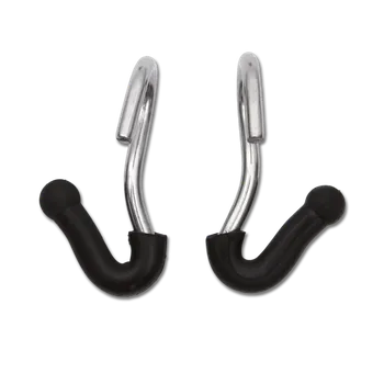 Udidlo pro koně Háčky s gumovým krytem, Stříbrná