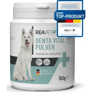 Péče o psí chrup REAVET Denta Vital prášek pro péči o zuby a dásně (150 g - 300 g) Hmotnost: 150 g
