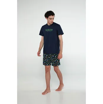 Pánské pyžamo Vamp - Pyžamo s krátkými rukávy 20661 - Vamp blue xxl