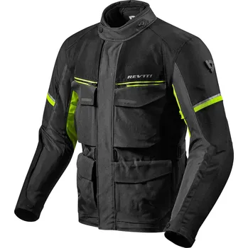Moto bunda Revit Outback 3 černo-neon žlutá