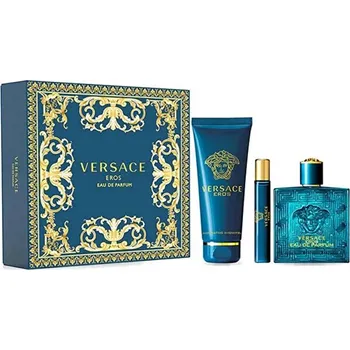 Pánský parfém Versace Versace Eros SET: Parfumová voda 100ml + Parfumová voda 10ml + Sprchový gél 150ml Pre mužov Parfumovaná voda
