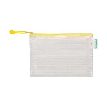 Archivační box tarifold obálka se zipem, A6, PVC síťovina, žlutá, 8 ks