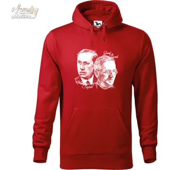 Pánská mikina Mikina - bratři Čapkové Barva: Červená (07), Velikost: 3XL, Střih: Pánské