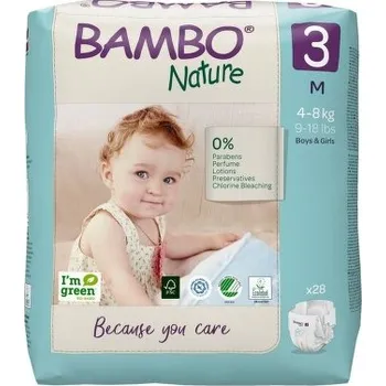 Plena Bambo Nature 3 dětské plenkové kalhotky 4-8kg 28ks