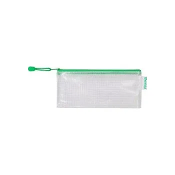 Archivační box tarifold obálka se zipem, DL, PVC síťovina, zelená, 8 ks