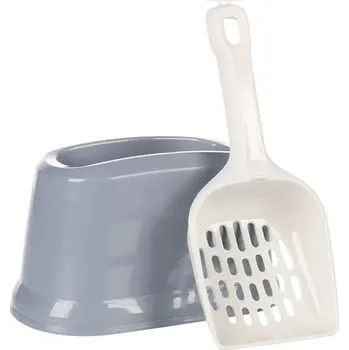 Lopatka se stojánkem FLAMINGO šedá 21,5x12x28cm