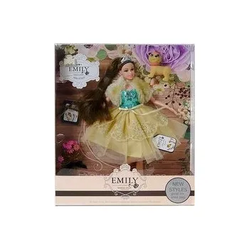 Panenka Lalka w sukni wieczorowej z pieskiem 29cm