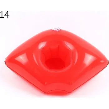 Nafukovací držák nápojů do vody - více variant - Červená