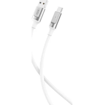 Datový kabel XO NB251 datový kabel USB / USB-C 1 m, 6A bílý