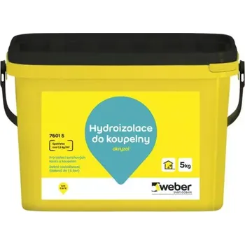 Stavební pojivo Weber Akryzol hydroizolace do koupelny 5kg