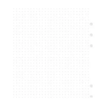 Diář Filofax, Papíry pro diáře, tečkované, A5, bílá