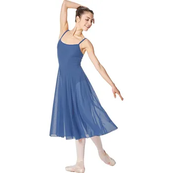 Body Lulli,Šaty na modernu – dlouhé LUB256, modrá XL