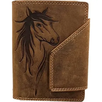 Peněženka Kožená peněženka kůň výška jokey club