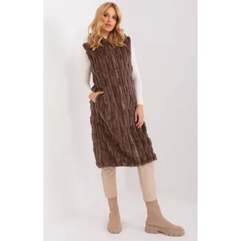 Dámská vesta Zimní elegantní kožešinová dámská vesta AT, S/M i240_190868_2:S/M