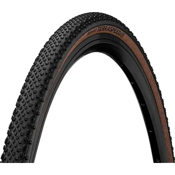 Komponent pro jízdní kolo Plášť CONTINENTAL Terra Speed ProTection kevlar Black/Transparent - 700x45C (Continental Terra Speed je rychlý Gravel/Cyclocross plášť, vhodný od asfaltu po písek. Kvalitu pláště podtrhuje prémiová směs BlackChili a ochrana ProTection.)