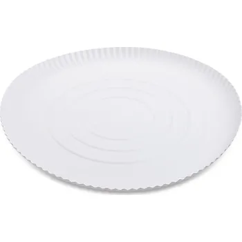 Jednorázové nádobí Papírový talíř hluboký bílý Ø34cm 50 ks