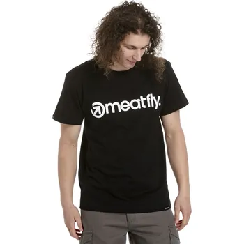 Pánské tričko Meatfly MF Logo černá M