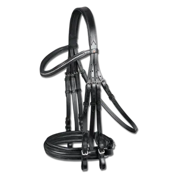 Uzda Wembley X-line, Full - Černá