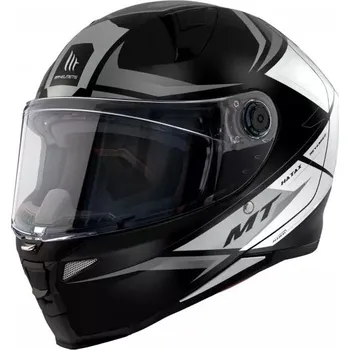 Helma na motorku MT Helmets MT Revenge 2 Hatax černo-bílá