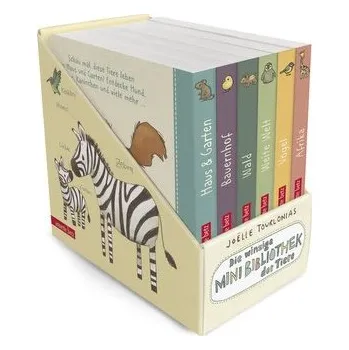 První čtění Die winzige Mini-Bibliothek der Tiere - 6 Mini-Pappbilderbücher im Schuber (Die große Mini-Bibliothek der Wörter) - Tourlonias, Joëlle