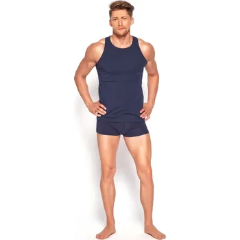 Pánský nátělník 18732 Brass blue - HENDERSON tmavě modrá M