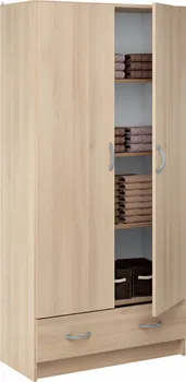 Policová skříň IDEA nábytek Best 2 dveře + 1 zásuvka
