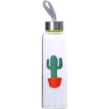 Láhev Toro Skleněná láhev s víčkem Detox Kaktus, 390ml 350724-2