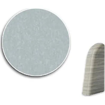 Podlahová lišta ASKO a.s. Koncovka KP40, Stříbrná (L+P)