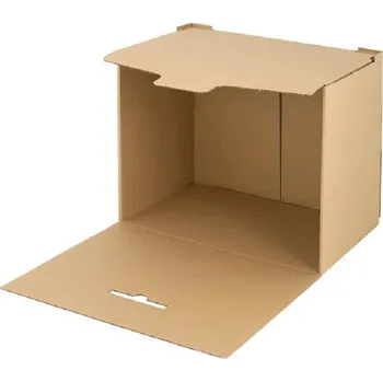 Archivační box Emba archivní kontejner přírodní 400 x 265 x 335 mm