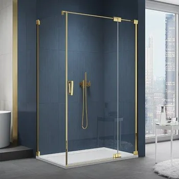 SanSwiss Cadura 120 cm jednokřídlé dveře - zlatý/sklo Screen CA13D1201287