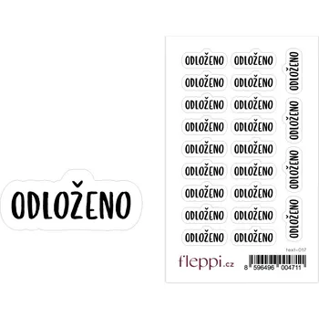 samolepka Fleppi Samolepky Odloženo