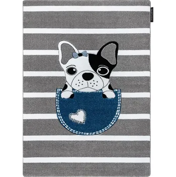 Koberec Dětský kusový koberec Petit Bulldog grey, 160x220, šedá, dětský pokoj, Dywany Łuszczów - 1 rok na vrácení + DOPRAVA ZDARMA k Vám i zpět