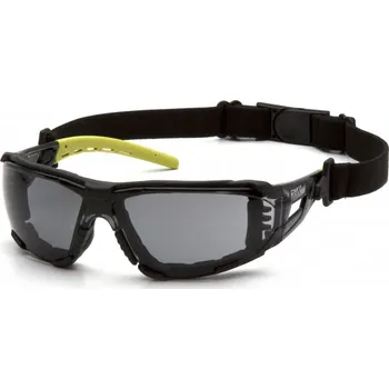 Airsoft PYRAMEX Ochranné brýle Fyxate ESGL10220STMFP, nemlživé - tmavé