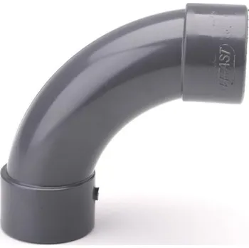 AQUAPLASTIK PVC-U Oblouk 90° na lepení 75 mm PN16 32 CUI 075