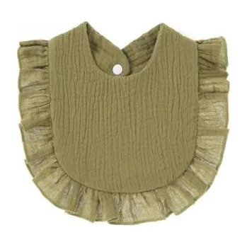 Bryndák Mušelínový bryndák s volánkem - zelená