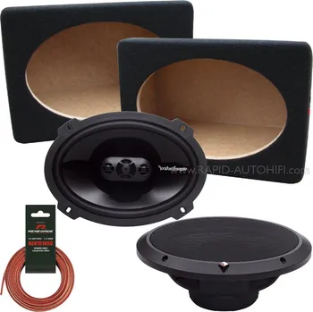 Auto Hi-Fi Reproduktory Rockford Fosgate P1694 s Boxy Oválné 15 x 23 cm Univerzální Montážní Sada
