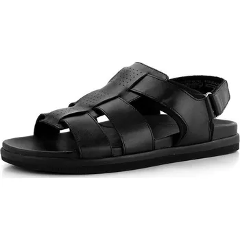 Pánské sandále Caprice pánské kožené sandály černé 9-18100-42 - 40 | P683590