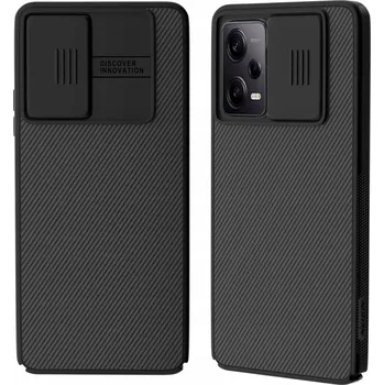 Pouzdro na mobilní telefon Xiaomi Redmi Note 12 Pro+, 5G pouzdro obal Camshield Case kryt NILLKIN černý (Vysoce kvalitní pouzdro Camshield Case je skvělý způsob, jak chránit nejen vaše zařízení, ale také vaše soukromí. Výrobek je vyroben z odolného PC materiálu, který se vyznačuje