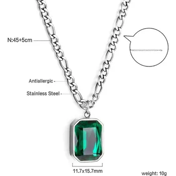 Náhrdelník Náhrdelník s barevným krystalem - B43JS