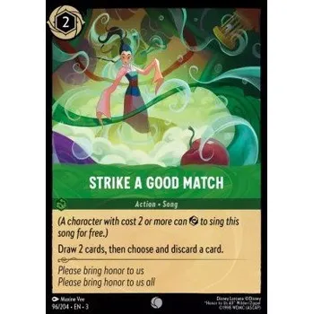Karetní hra INK 096/204 Strike a Good Match - Into The Inklands Stav: Near Mint, Verze: HOLO