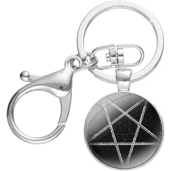 Přívěsek na klíče s pentagramem