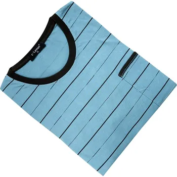 Pánské oblečení Pánské noční košile s dlouhým rukávem C-lemon - AL3854.O Barva: Tyrkysová, Velikost: 4XL