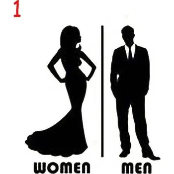 Samolepící dekorace Samolepka na WC | dekorace na zeď, styl postavičky - 1