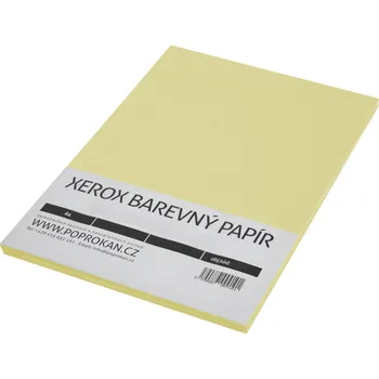 Barevný papír Barevný kancelářský papír žlutá pastelová světlá A4 80g 100ls