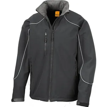 Pánská softshellová bunda Result Unisex softshellová bunda R118X Black-Black M